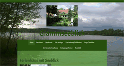Desktop Screenshot of glammseeblick.de