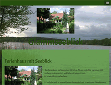Tablet Screenshot of glammseeblick.de